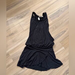 No Boundaries Black Drop Waist Tank Dress